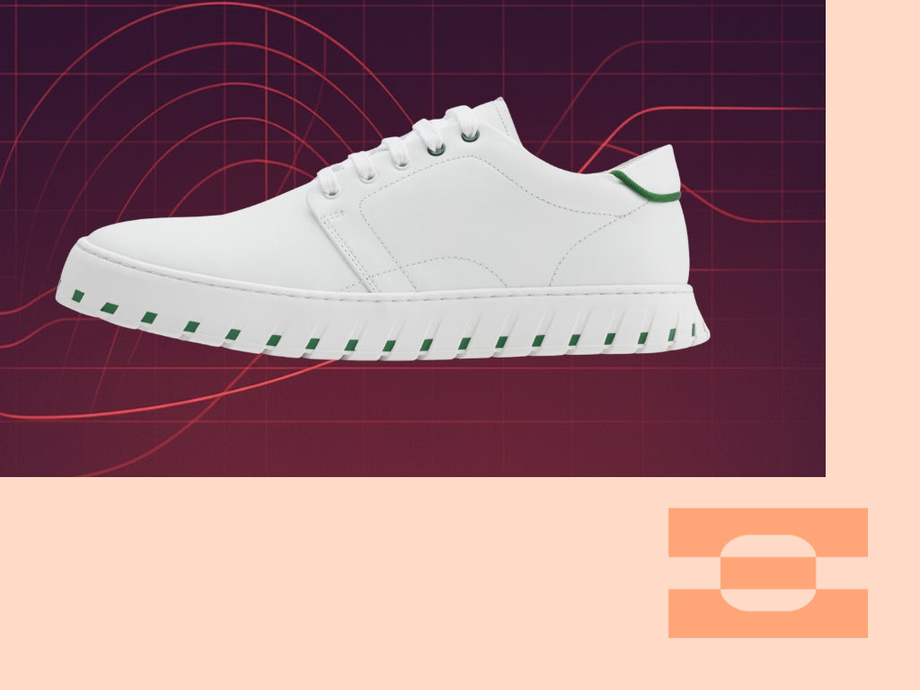 IAMBIC MODEL T precision-fit shoe representing AI-driven innovation in executive footwear design.