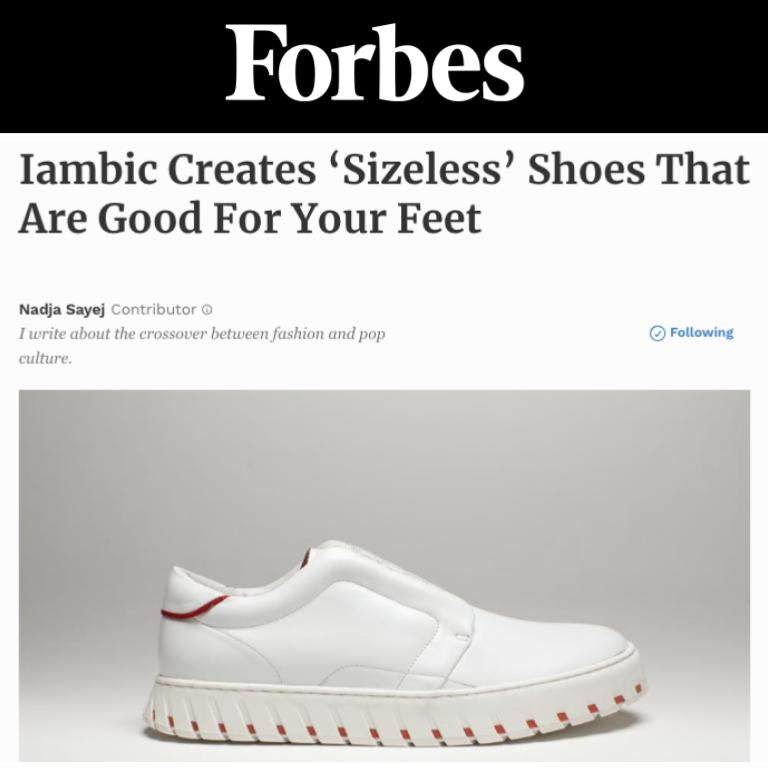 Featured in Forbes: IAMBIC Pioneers Sizeless, Custom-Fit Shoes