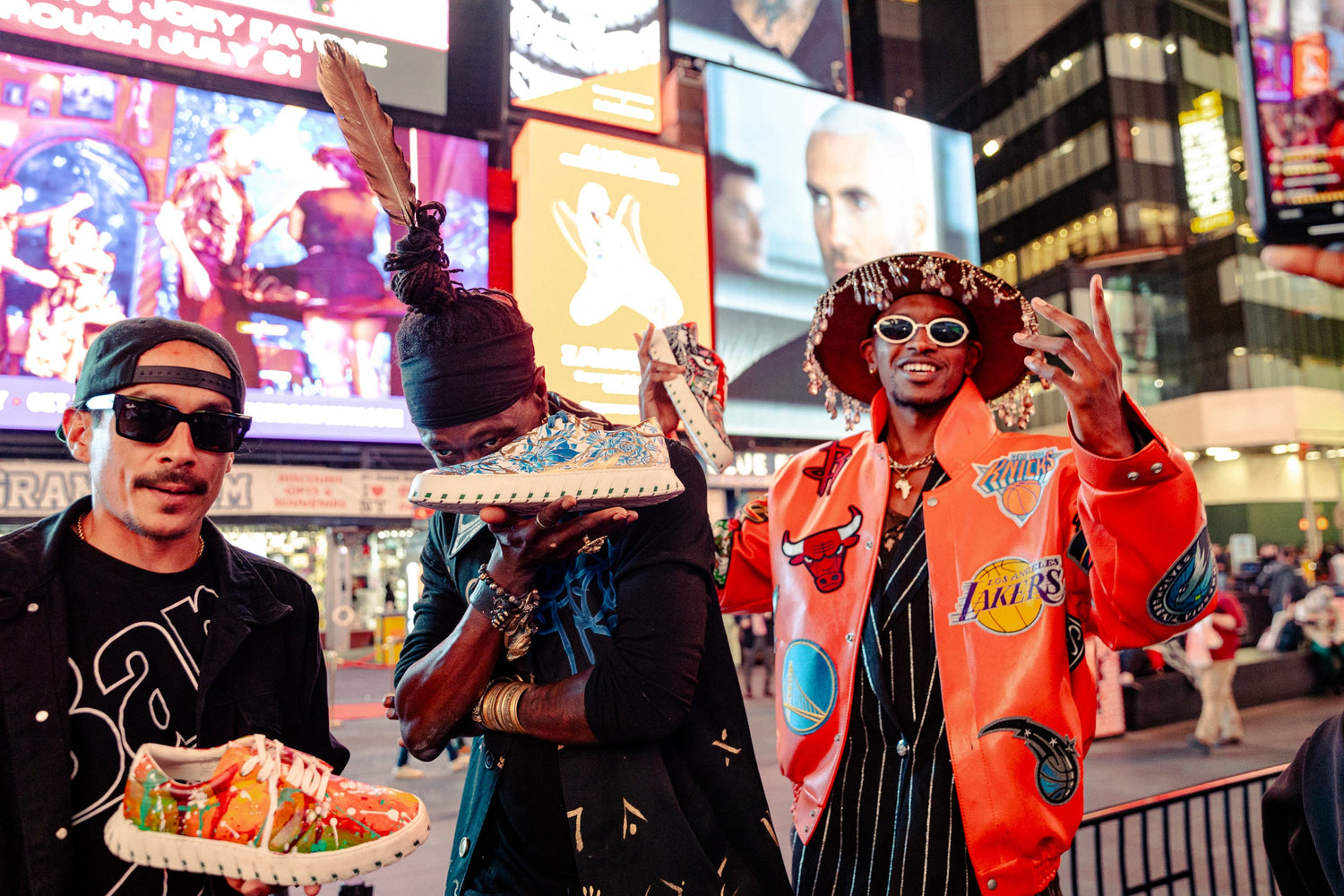 IAMBIC and The Art Gods Light up Times Square