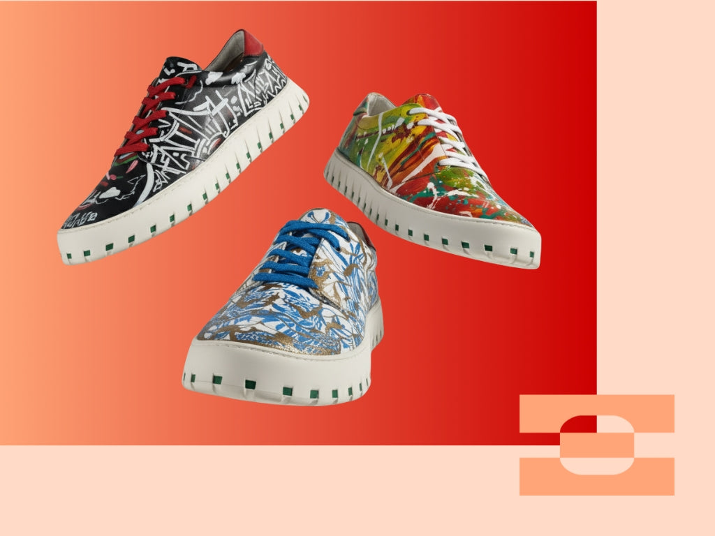 Art Gods × IAMBIC limited-edition MODEL T collection featuring custom hand-painted designs by collaborating artists.